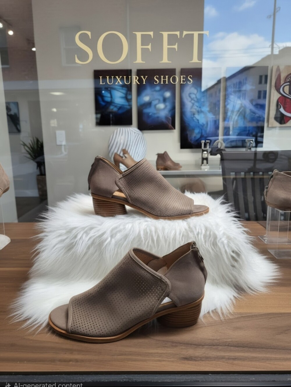 SOFFT CARLEIGH LEATHER BLOCK SANDALS  WOMEN'S SZ 11 $150
